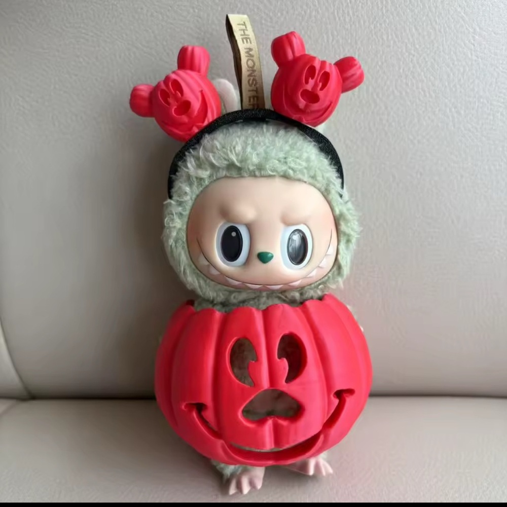 Mickey Style 3D Printed Doll Costume 🎃 Fits 15-17cm LaBuBu’s - PINK / RED